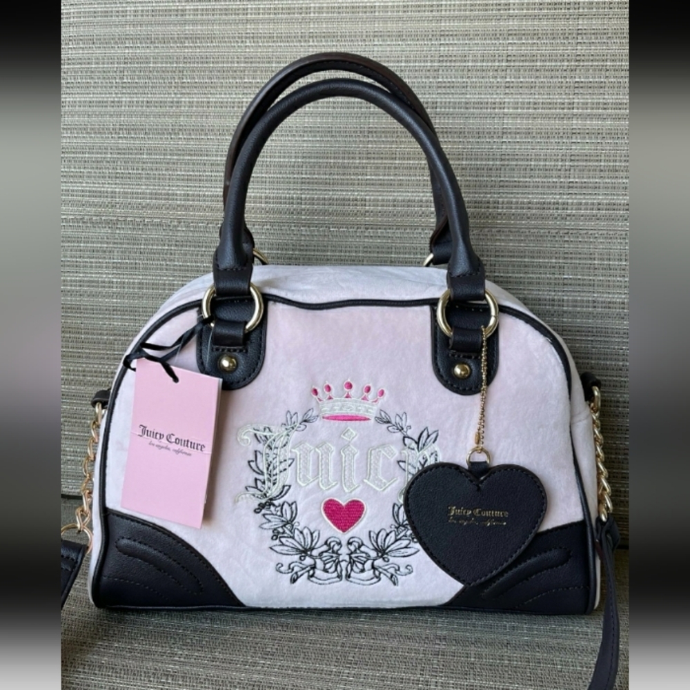 Viral Juicy Couture blush pink heritage bowler